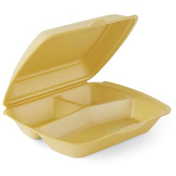 Embalagem Menu 245x210x72mm 3 Compart. Gold 2x100 un