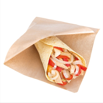 Saqueta de Papel Kraft Castanho + LD Open Pack 120x122mm 100 un