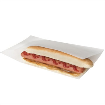 Saqueta de Papel Kraft Branco + PE Open Pack 250x130x100mm 100 un