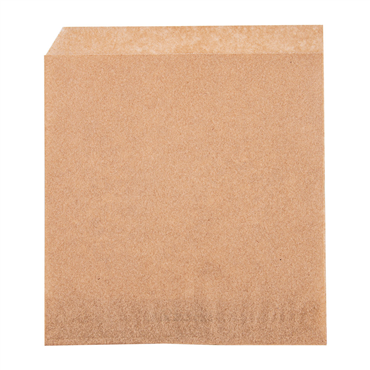 Saqueta Papel Aberta em 2 Lados Antigordura 130x140mm Burger - Kraft 1000 un