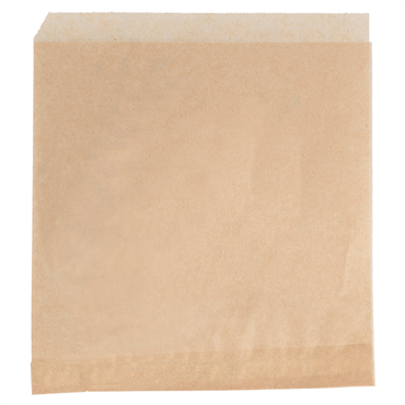 Saqueta Papel Aberta em 2 Lados Antigordura 170x180mm Burger / Pizza - Kraft 500 un