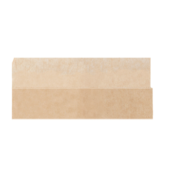 Saqueta Papel Aberta em 2 Lados Antigordura 300x130/70mm Kraft 500 un