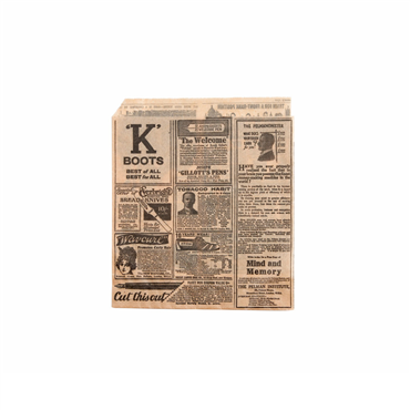 Saqueta Papel Aberta em 2 Lados Antigordura 130x140mm Burger - Times Kraft 1000 un