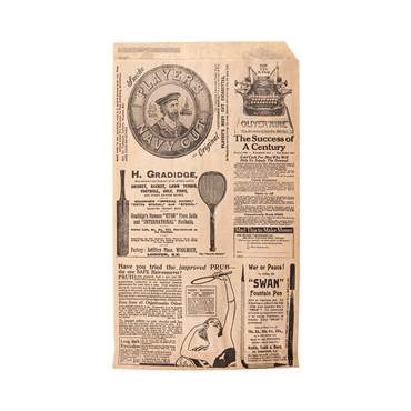 Saqueta Papel Aberta em 2 Lados Antigordura 130x220mm Crepes / Tacos - Times Kraft 500 un