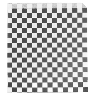 Saqueta Papel Aberta em 2 Lados Antigordura 170x180mm Burger / Pizza - Fitipaldi Preto 500 un