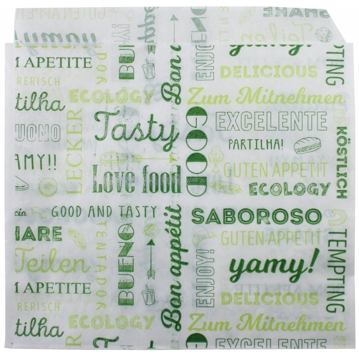 Saqueta Papel Aberta em 2 Lados Antigordura 160x180mm Parole 1000 un