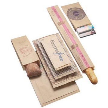 Saqueta de Papel Kraft Castanho 580x130+70mm 1000un