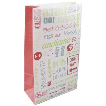 Saco Branco de Fundo Quadrado com Impress�o Standard 250+150x435mm Caixa 250un