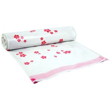 Saco Plstico PEBD em Rolo com Fecho Fcil para Lixo Branco 420x500mm - 20L - 20un