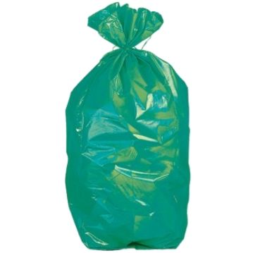 Saco Plstico Dobrado para Lixo Verde 900x1300mm - 160L - 10kg