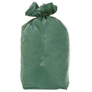 Saco Plstico PEBD em Rolo com Fecho Fcil para Lixo Verde 700x1100mm - 110L - 20un
