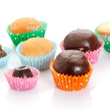 Forma de Papel Plissada Cores Sortidas Pintas �45x25mm 1000un