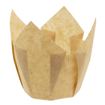 C�psula Tulipa em Papel Natural para Pastelaria 50/80x�50mm 2000un