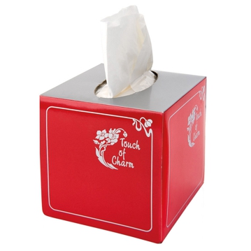 Lenos Faciais Tissue Natural 2 Folhas 200x200mm Touch of Charm 100 un