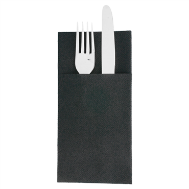 Guardanapo Airlaid 400x400mm Kangaroo Preto 14x50 un