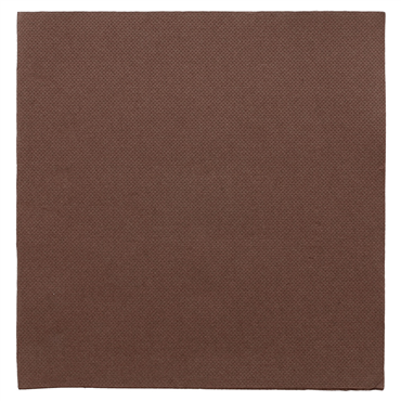 Double Point Paper Napkin 390x390mm 1/4 Chocolate 24x50 pcs