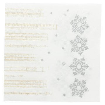 Double Point Paper Napkin 330x330mm Snow 24x50 pcs