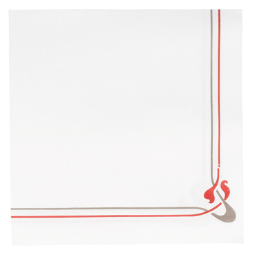 Double Point Paper Napkin 400x400mm Maxim Bordeaux 24x50 pcs