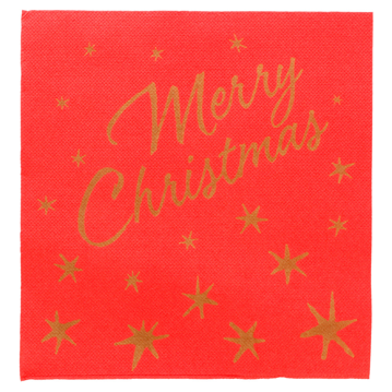 Double Point Paper Napkin 400x400mm Merry Christmas 24x50 pcs