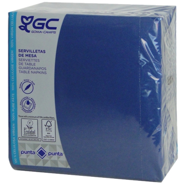 Serviette Punta Punta 400x400mm 1/4 Bleu 20x100 unit