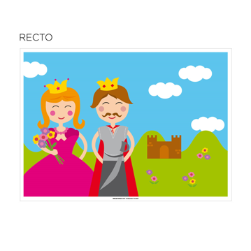 Toalhetes para Colorir 310x430mm Castle 4x250 un