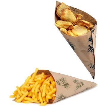 Cone de Papel Branco Feel Green 100g 70x100 Un