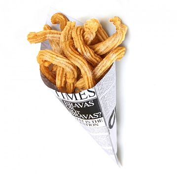 Cone de Papel Branco Times 100g 250 Un