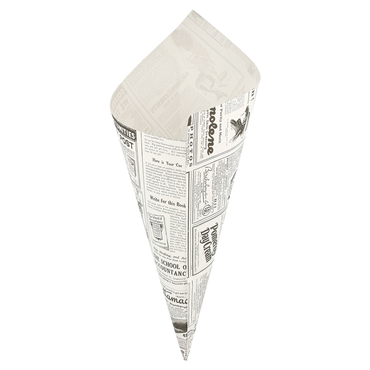 Cone de Papel Anti-Gordura Times 600g Pfas Free 4x250 un