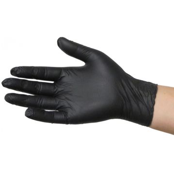 Luvas Descartveis Nitrilo Finas Extra Grande Pretas 200un