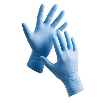 Luvas Descartveis Nitrilo Finas Pequeno Azul 200un