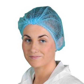 Rede de Cabelo Non-woven Azul Compacta 100un