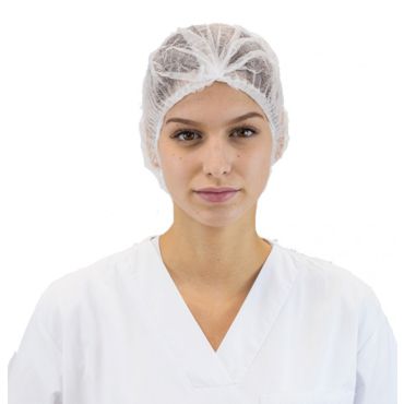 Rede de Cabelo Dry Tissue Branca Compacta 100un