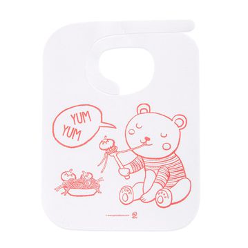 Babete em Airlaid Branco Infantil 230x310mm 100 un