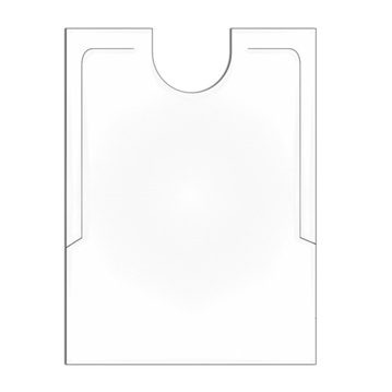 Babete em Plstico CPE Branco 383x480mm 500 un