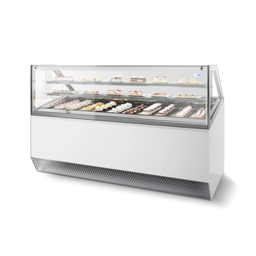 Vitrine para Gelado ISA Millennium 12 STD Vidro Recto