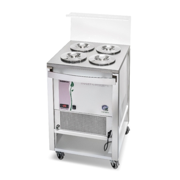 Vitrine para Gelado Nemox Sweet 4 Pozzetti Branco