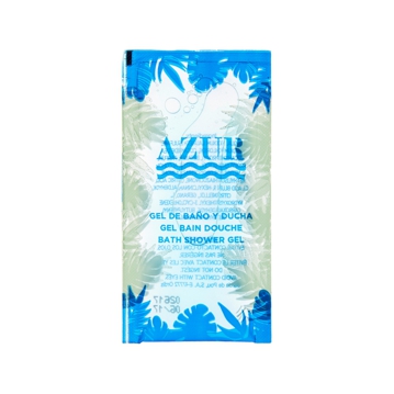 Saqueta Gel de Banho Azur 10ml 100x50mm 2x500 un