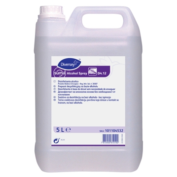 Desinfetante  base de lcool Suma Alcohol Spray D4.12 - 5L