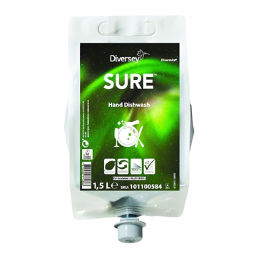 Detergente para Lavagem manual da Loua Sure Hand Dishwash Sistema Divermite 1,5L