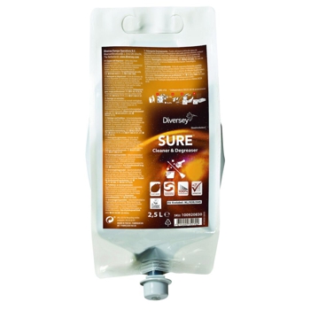 Desengordurante sujidade difcil e limpeza pavimentos Sure Cleaner Degreaser 2,5L