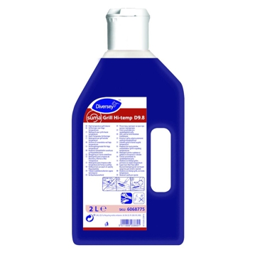 Detergente para limpeza de fornos a altas temperaturas Suma Grill Hi-Temp D9.8 2L