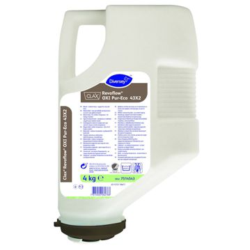 Branqueador oxigenado para roupa branca e roupa de cor Clax Revoflow OXI 43X2 - 4kg