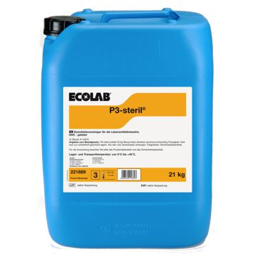 Detergente Desinfectante para limpeza manual na indstria alimentar P3 Steril Ecolab 21kg