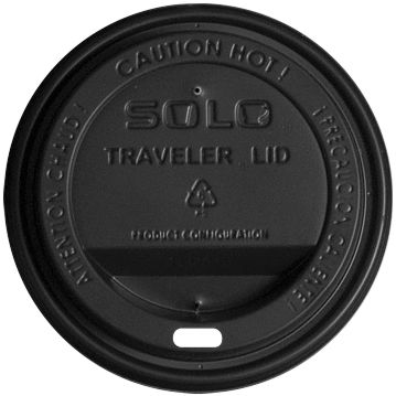 Tampa Plstico Traveler Preta para Copos 20-24oz Caixa 10x100