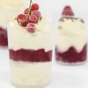 Mousse de Baunilha com frutos do Bosque