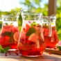 Sangria de Espumante com Melancia e Rom