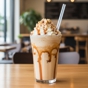 Frapp� de Chocolate Branco e Caramelo Salgado