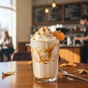 Frapp� de Chocolate Branco e Pumpkin Spice