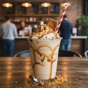 Frapp� de Chocolate Branco e Lotus Biscoff