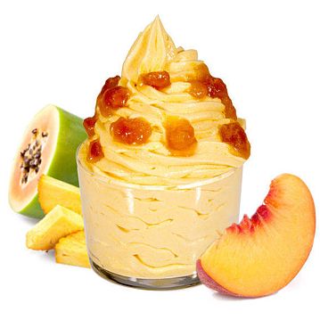 Gelado de Iogurte e Pssego